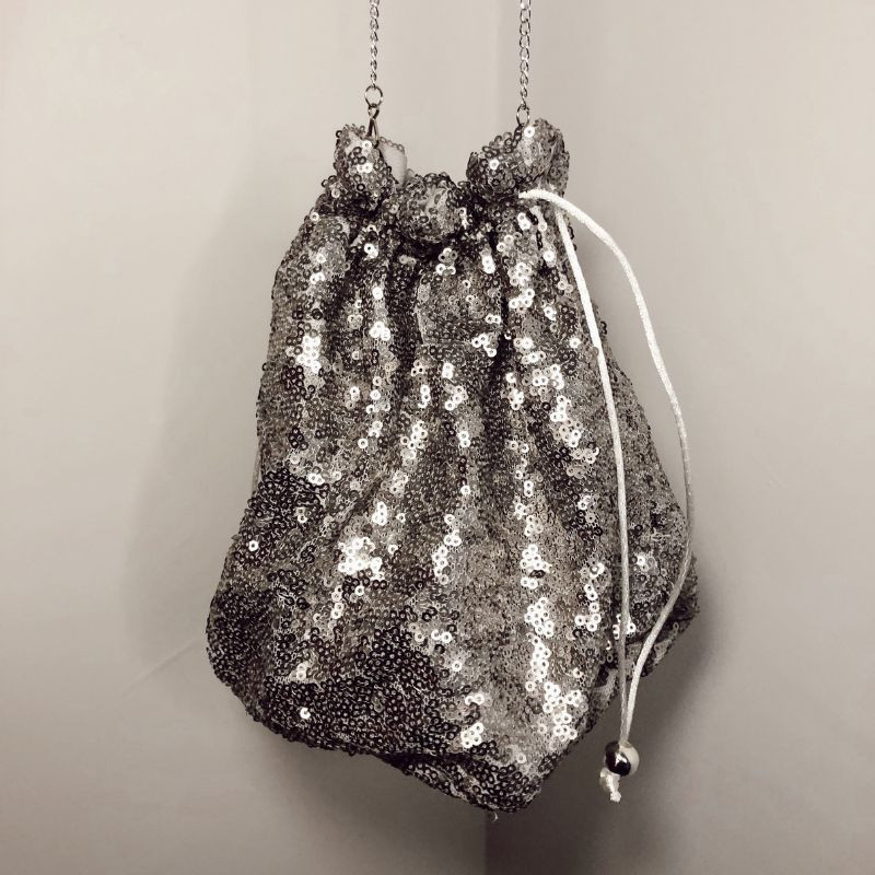 Bolso Glitter Plateado