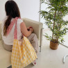 Bolso Playa Coquette vichy amarillo