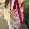 Bolso de playa Langostas orange