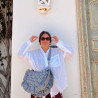 Bolso Sevilla vichy pequeño negro