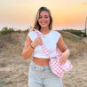 Bolso Sevilla vichy rosa