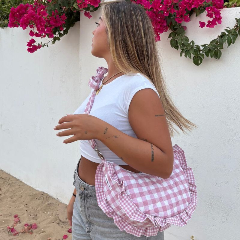 Bolso Sevilla vichy rosa