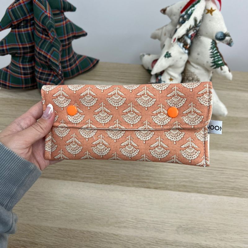 Funda de gafas estampado salmón