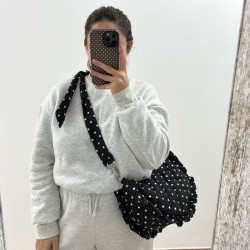 Bolso Sevilla lunares negro