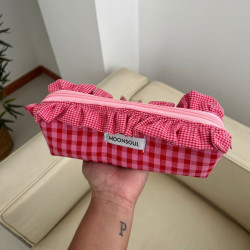Estuche ana vichy con volante