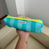 Estuche Rayas Turquesa