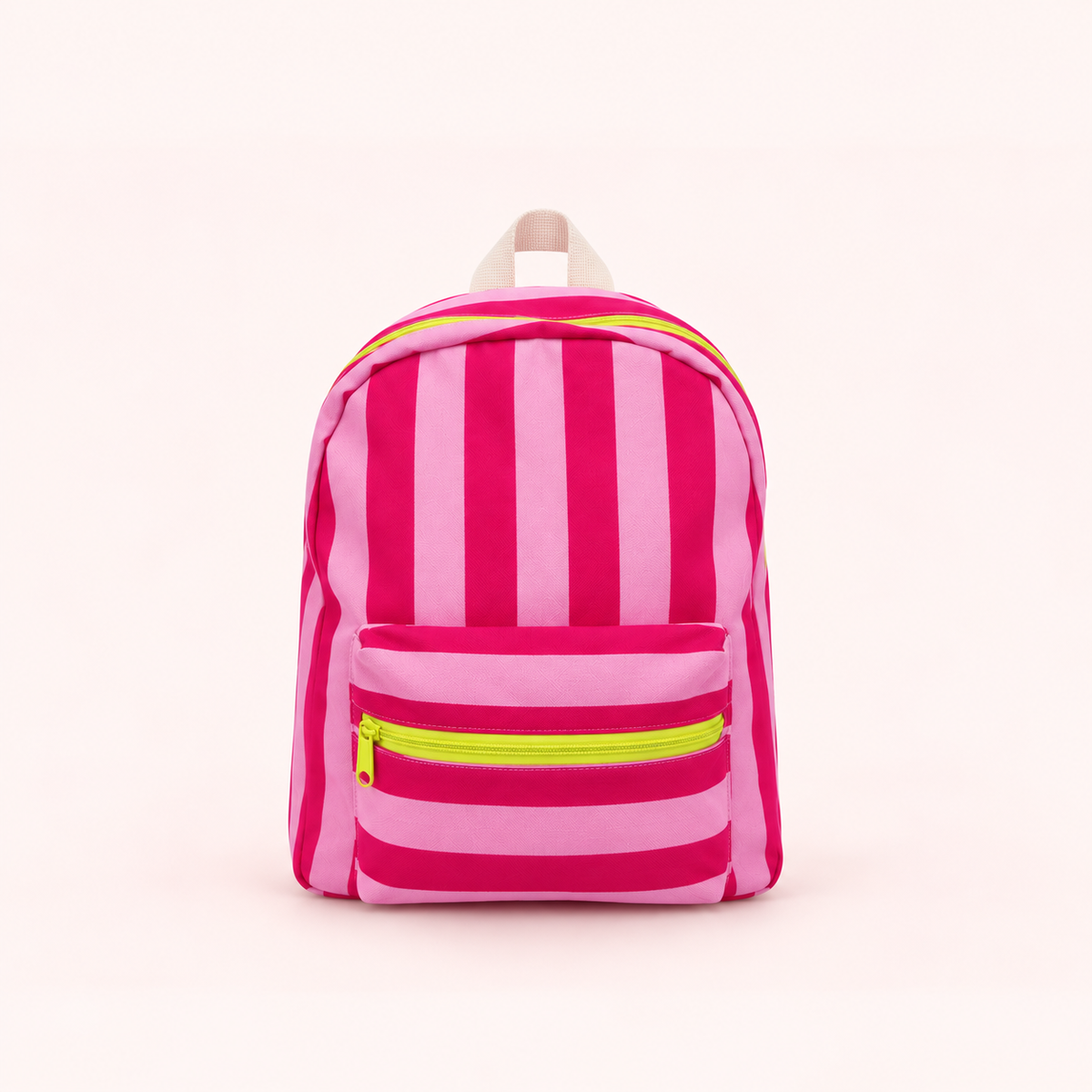 Mochila rayas fucsia y rosa