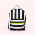 Mochila rayas azul marino y blanca
