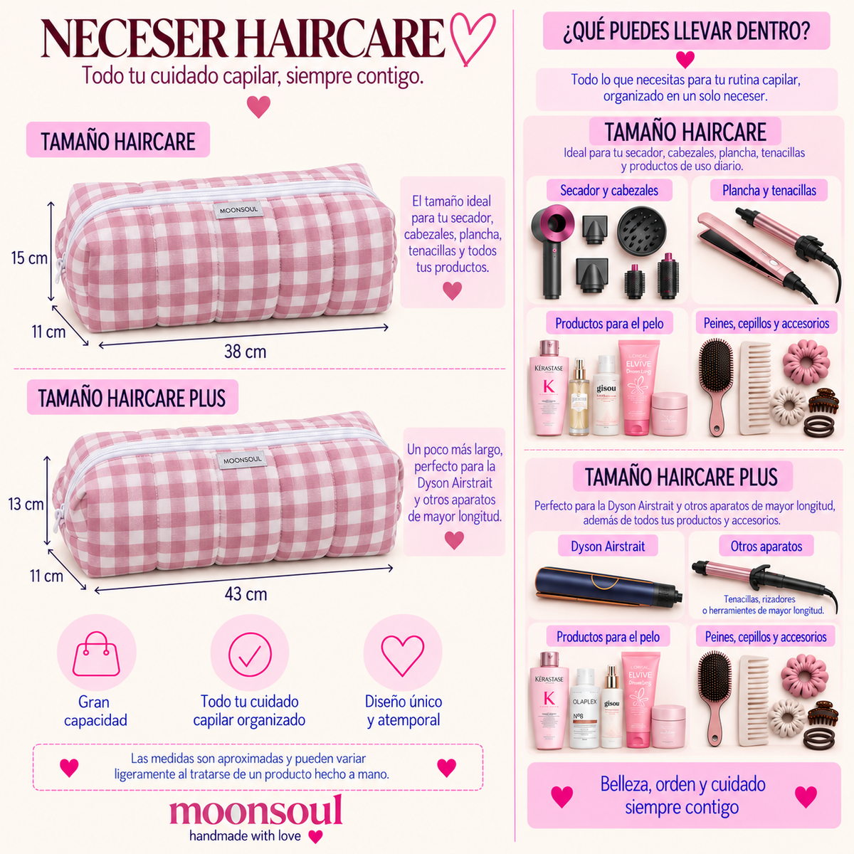 Neceser Haircare vichy grande rosa