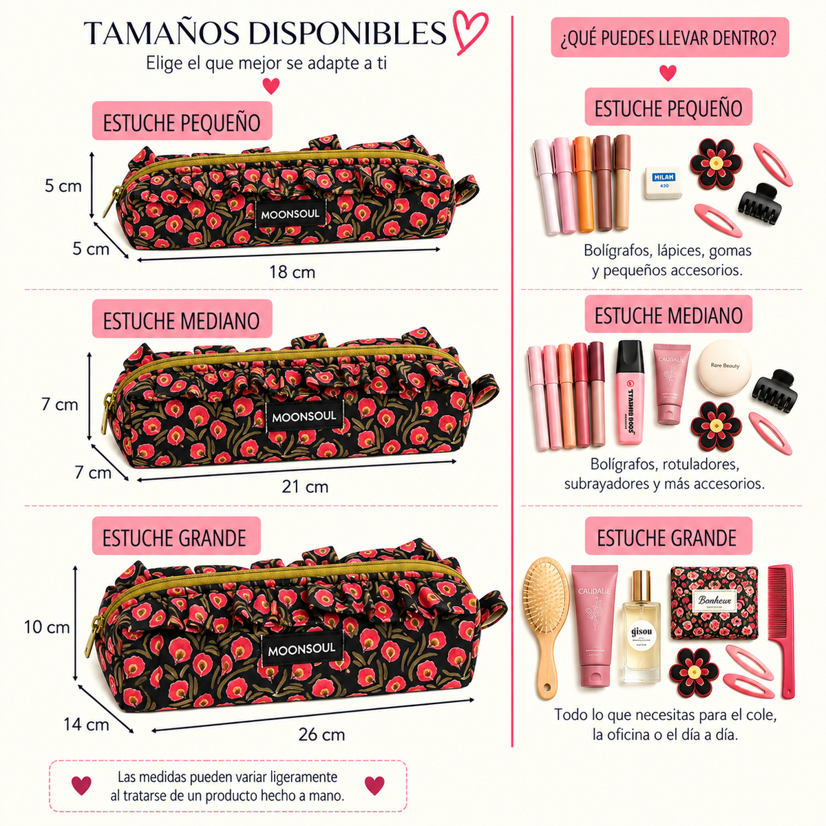 Estuche amapolas rojas