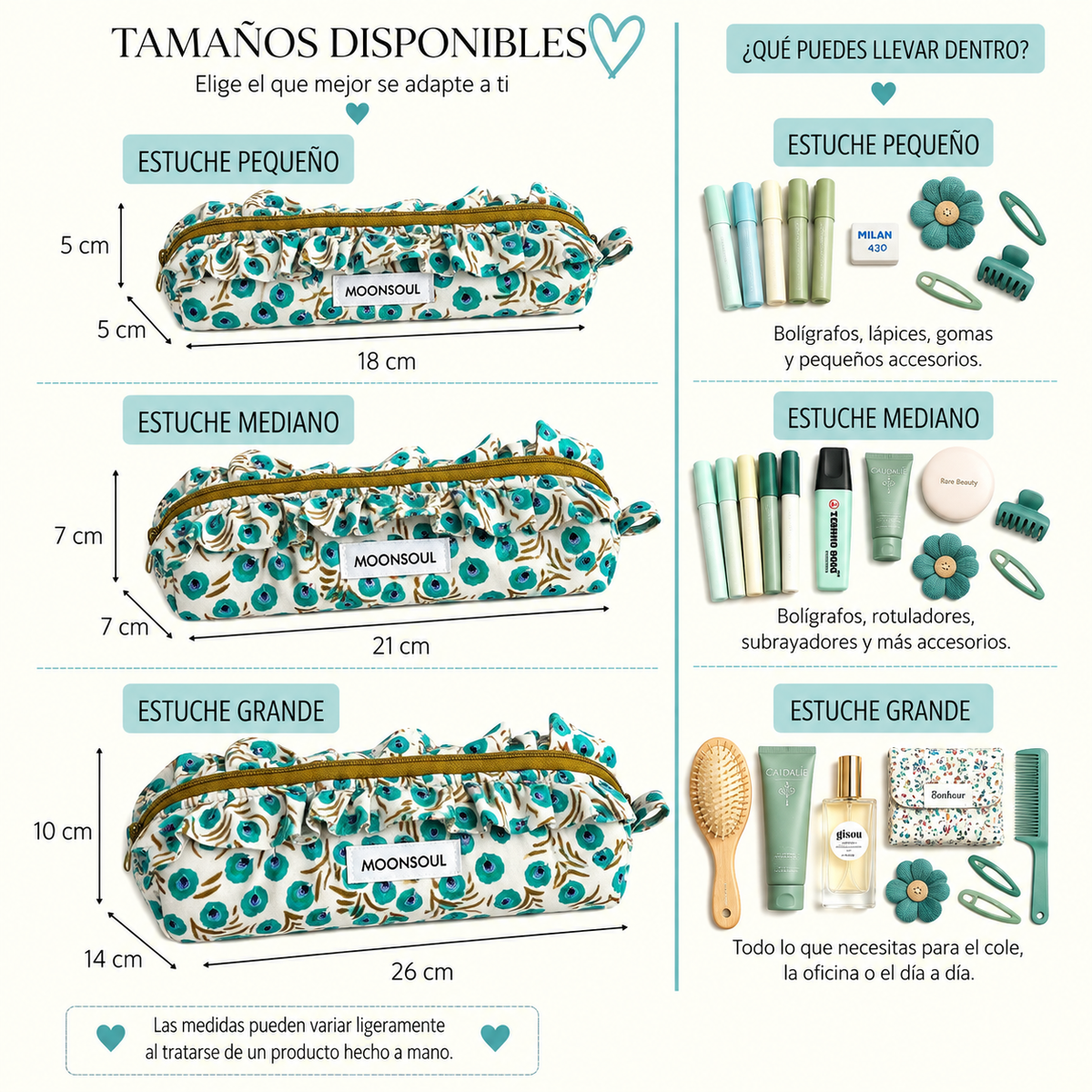 Estuche amapolas azules