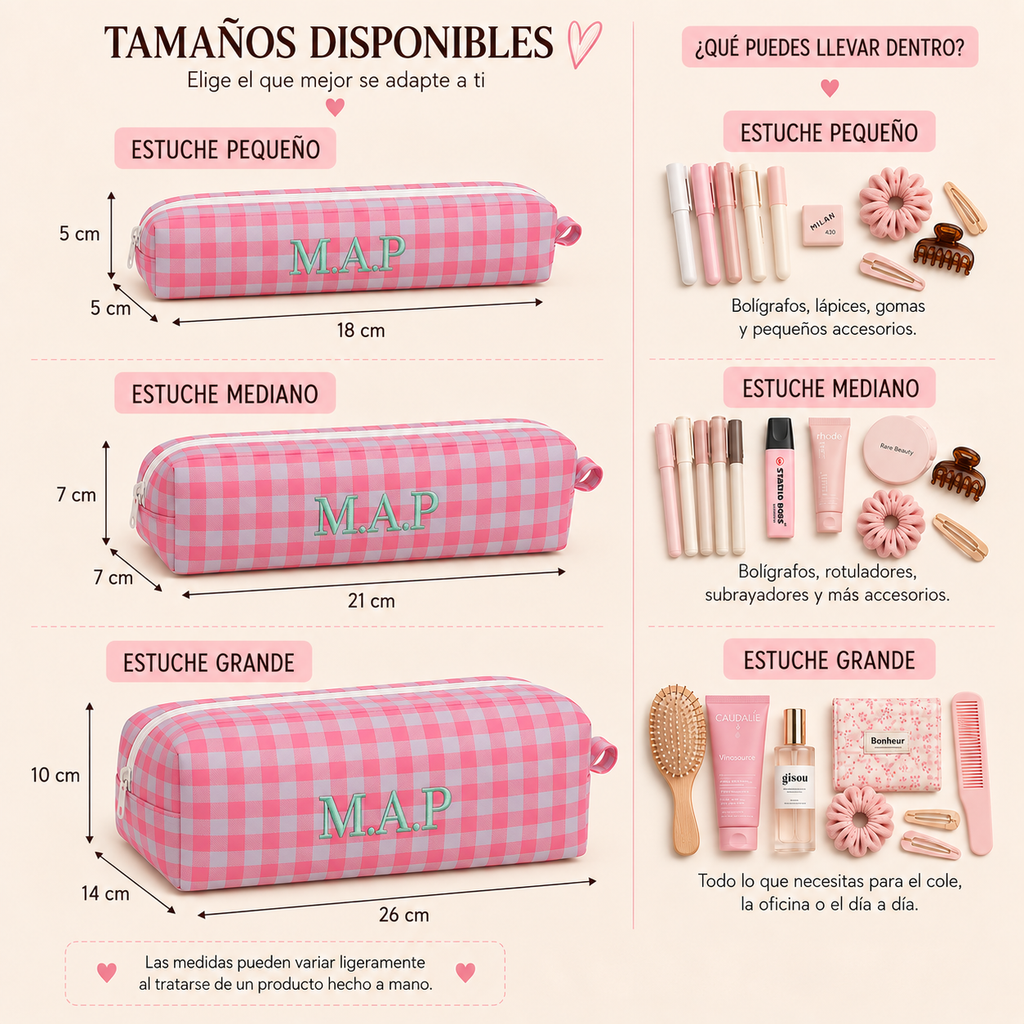 Estuche v. rosa flúor