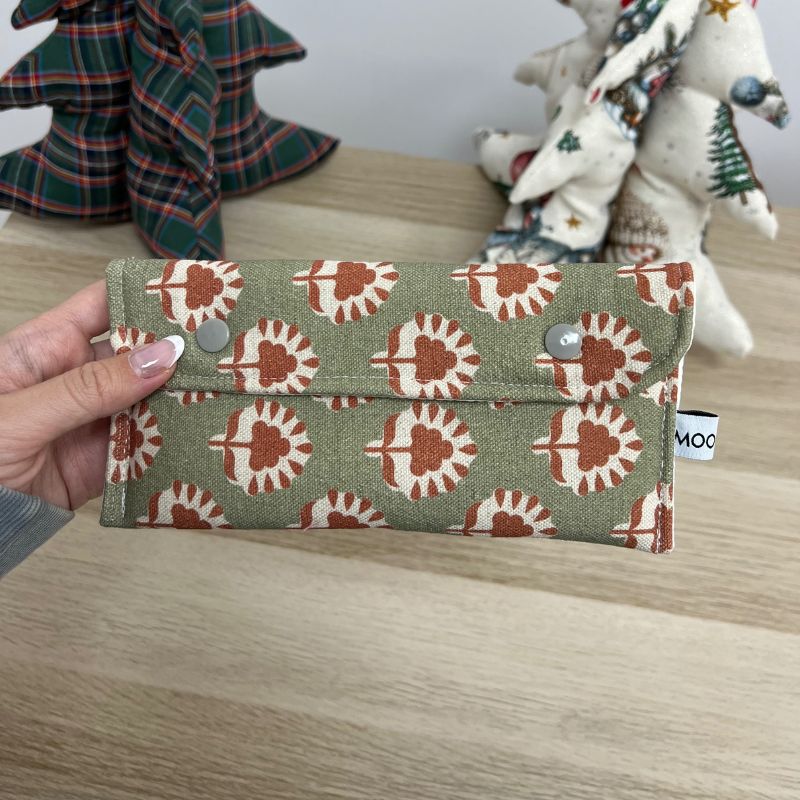 Funda de gafas estampado teja