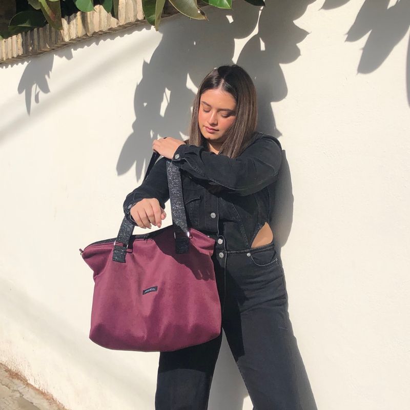 Bolso Siena burdeos