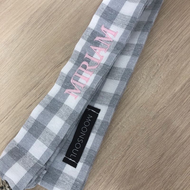 Llavero / landyard vichy grande gris